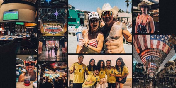 The World Cup in Las Vegas: Pool parties, star-spangled dungarees and 480 cans of Tennent’s