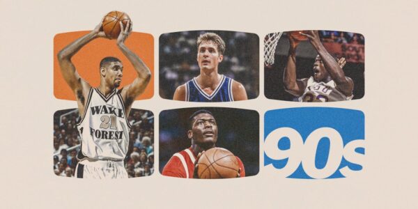 Quem está nas escalações do basquete universitário masculino da década de 1990? Laettner, Shaq e mais