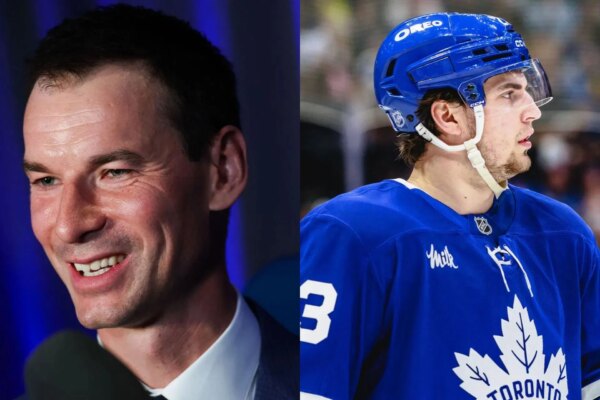 O GM do Maple Leafs, John Chayka, aborda especulações comerciais de Matthew Knies