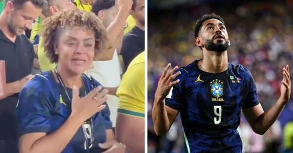 ASSISTIR: Mãe do astro do Manchester United, Matheus Cunha, emociona-se na arquibancada ao vê-lo marcar dois gols pela seleção brasileira na Copa do Mundo da FIFA