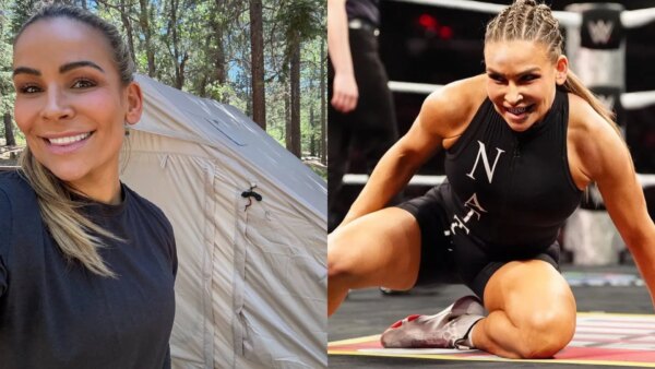 Natalya zomba da jovem estrela da WWE depois de fazer história com o novo recorde mundial do Guinness