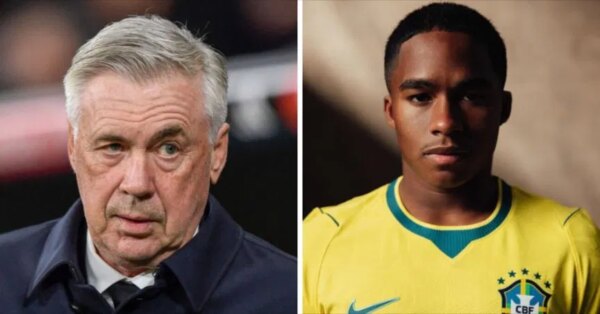 Carlo Ancelotti responde quando questionado se incluirá Endrick no Brasil, titular do XI na Copa do Mundo da FIFA, em meio à pressão dos torcedores