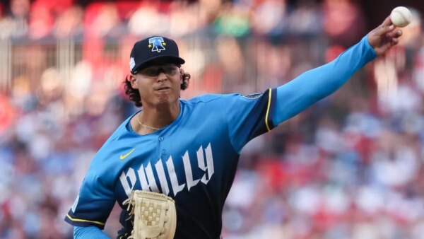 Jesus Luzardo, do Phillies, trabalha para se manter atualizado no confronto NL East contra Nats
