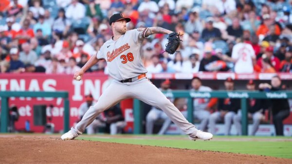 Kyle Bradish rebate nove enquanto Orioles fechava os Angels