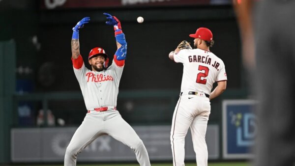 Para durar, Phillies explode em 8 corridas para atordoar os Nacionais