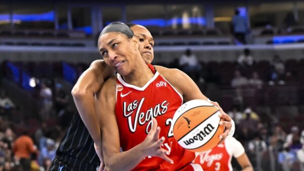 A estrela dos Aces, A’ja Wilson (tornozelo), estará fora da final da Commissioner’s Cup
