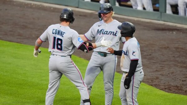 Otto Lopez e Griffin Conine homer enquanto Marlins derrotam as Montanhas Rochosas