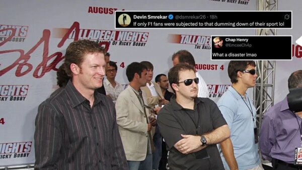 “Que desastre”: os fãs da NASCAR reagem à ideia de ‘Talladega Nights 2’ girando em torno de Ricky Bobby correndo na F1