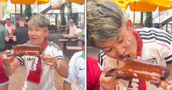 “Quão grande é isso?” – Torcedor japonês na Copa do Mundo FIFA de 2026 experimenta Texas BBQ pela primeira vez, sua reação ganha aprovação na internet