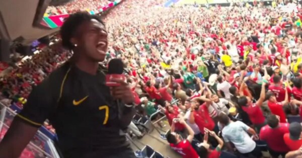 IShowSpeed ​​sai da sala para comemorar o primeiro gol de Cristiano Ronaldo por Portugal na Copa do Mundo FIFA de 2026