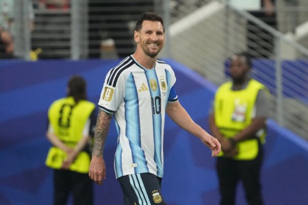 Lionel Messi posta nas redes sociais depois de quebrar o recorde de gols da Copa do Mundo da FIFA