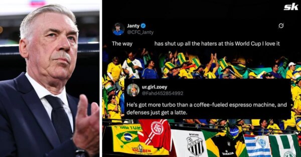 “Calem a boca todos os que odeiam”, “Os melhores do mundo” – torcedores brasileiros hipnotizados pela estrela de 25 anos na vitória por 3 a 0 na Copa do Mundo da FIFA contra o Haiti