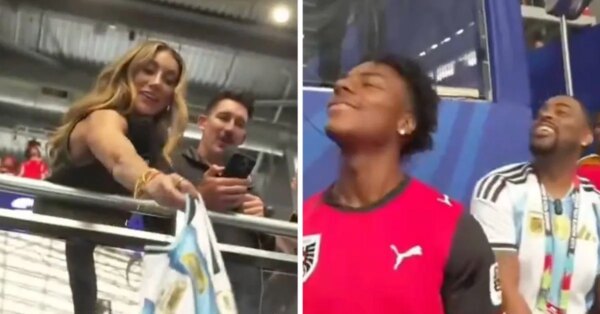 Antonela Roccuzzo presenteou a camisa de Lionel Messi para o IShowSpeed ​​​​após a vitória da Argentina sobre a Áustria? Alegação de vídeo viral desmascarada