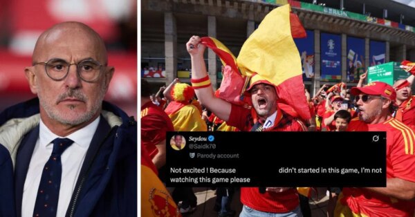 “Não vou assistir a este jogo” – torcedores espanhóis insatisfeitos com o fato de o jovem de 23 anos não fazer parte do time titular para enfrentar o Uruguai na Copa do Mundo da FIFA