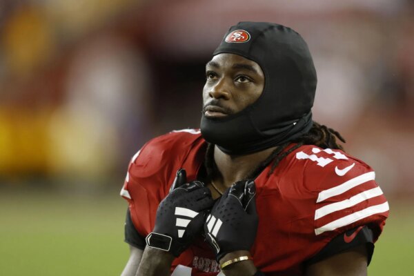 “Realidade alternativa delirante”: David Lombardi fala sobre Brandon Aiyuk recebendo apoio após “fantasiar 49ers” e postar vídeos polêmicos