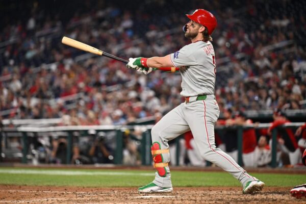 Os fãs nacionais insultaram Bryce Harper. A estrela de Phillies teve uma resposta enfática