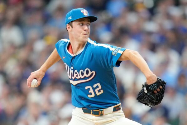O arremessador inicial dos Brewers, Jacob Misiorowski, quebra o próprio recorde da MLB com arremesso de 105,5 mph