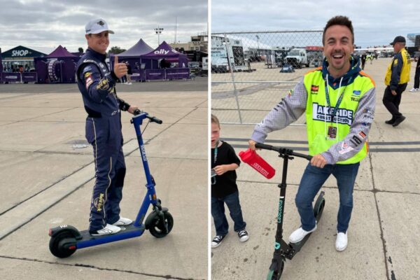 Na corrida da NASCAR em San Diego, os veículos mais populares são… scooters?