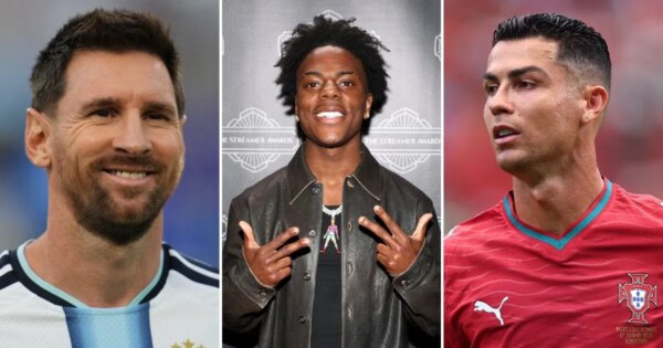 Torcedores mexicanos zombam do superfã de Cristiano Ronaldo iShowSpeed ​​​​com cantos de Lionel Messi