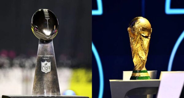 “É terrível”: Jason Kelce não mede palavras ao comparar o troféu do Super Bowl Lombardi e o troféu da Copa do Mundo da FIFA