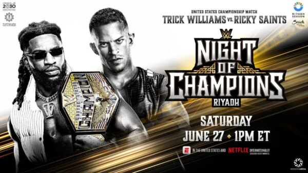 3 finalizações para Trick Williams vs. Ricky Saints pelo Campeonato dos Estados Unidos no WWE Night of Champions