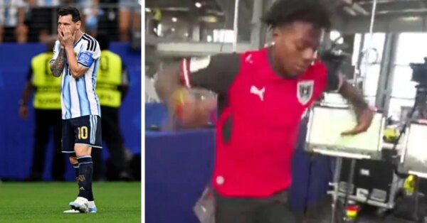 ASSISTIR: IShowSpeed, torcedor de Cristiano Ronaldo, dá cambalhota e zomba de torcedor argentino depois que Lionel Messi perde pênalti contra a Áustria