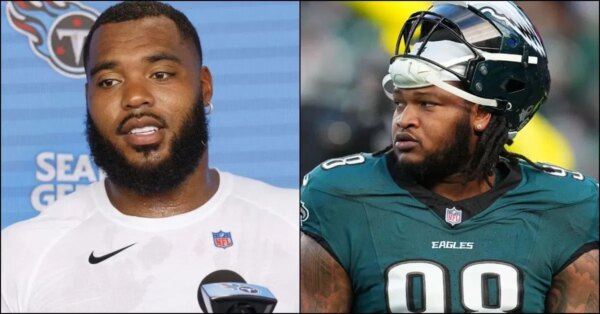 Insider dos Eagles soa alarme sobre a extensão paralisada de Jalen Carter em meio ao acordo de US$ 105.800.000 de Jeff Simmons com os Titans