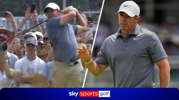 McIlroy atinge um enorme drive de 393 jardas para preparar o birdie no início do segundo round!