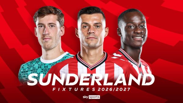 Sunderland: jogos e calendário da Premier League 2026/27 | Notícias de futebol