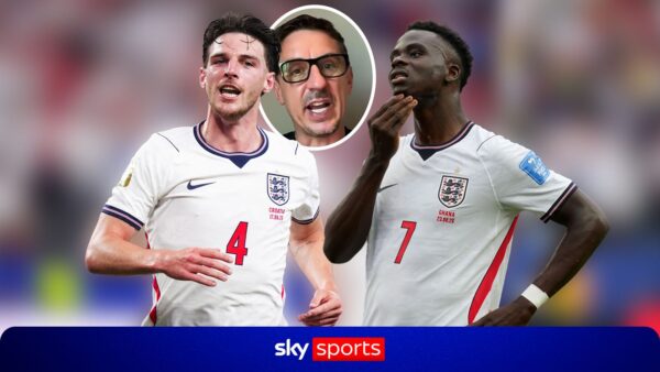 Copa do Mundo de 2026: A Inglaterra desrespeitou a função de lateral e Thomas Tuchel deve fazer a corajosa decisão de Declan Rice, diz Gary Neville | Notícias de futebol